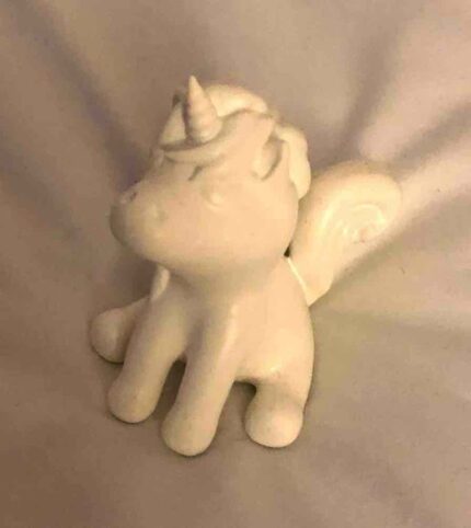 Unicorn 3D Printed White Paint